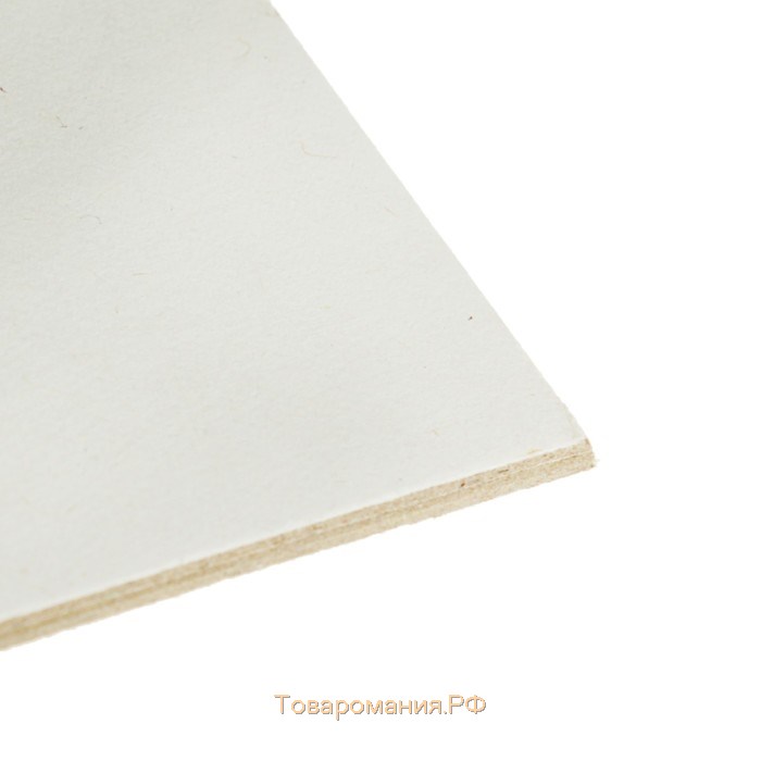Картон переплётный (обложечный) 2.0 мм, 30 х 30 см, 1250 г/м2, белый