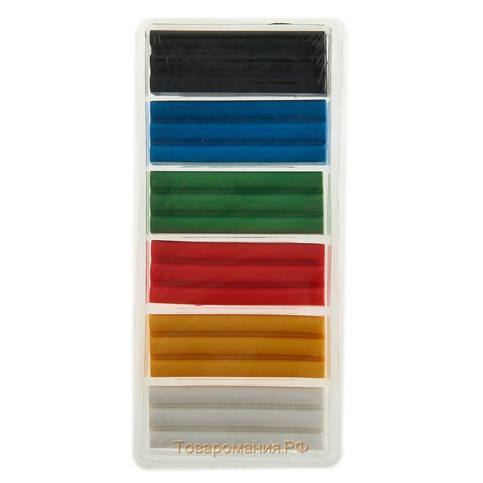 Пластика-полимерная глина запекаемая набор, ЗХК "Цветик", 6 цветов х 20 г (120 г)