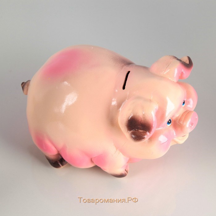 Копилка "Свинка", глянец, розовый цвет, 15 см