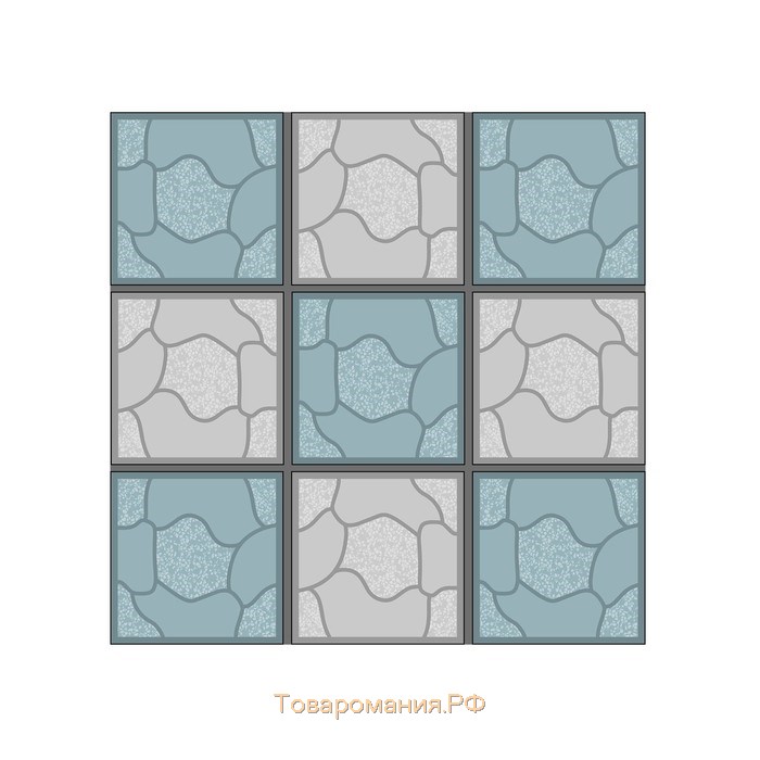 Форма для тротуарной плитки «Облако», 35 × 35 × 4 см, Ф13002, 1 шт.