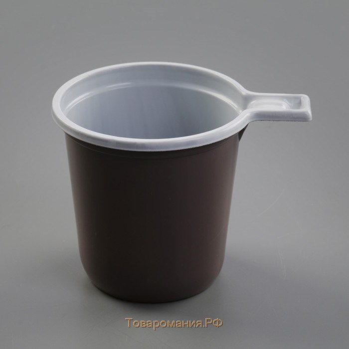 Набор одноразовых кофейных чашек, 200 мл, 6 шт, цвет чёрный