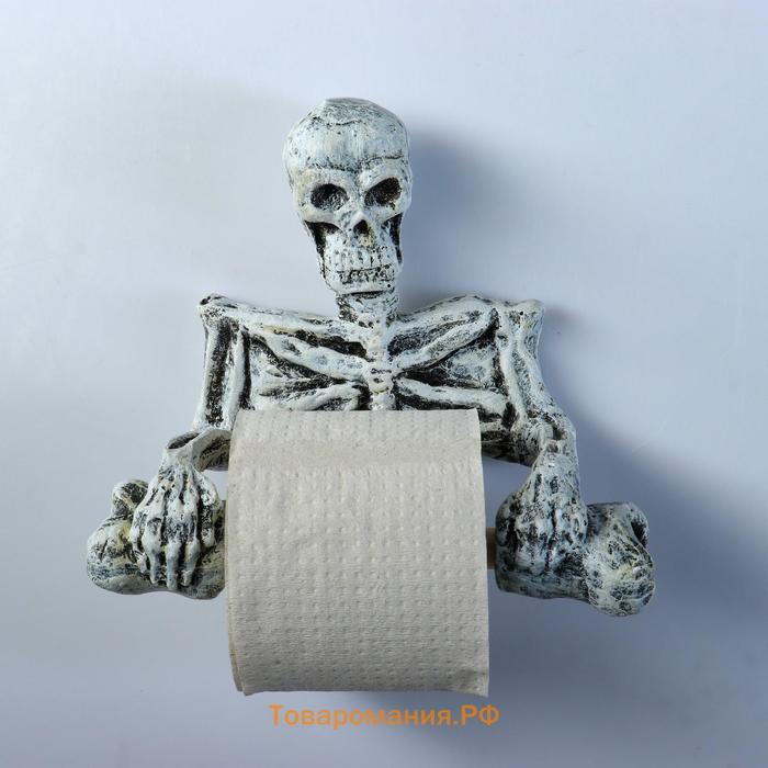 Держатель для туалетной бумаги "Скелет" 18х22см