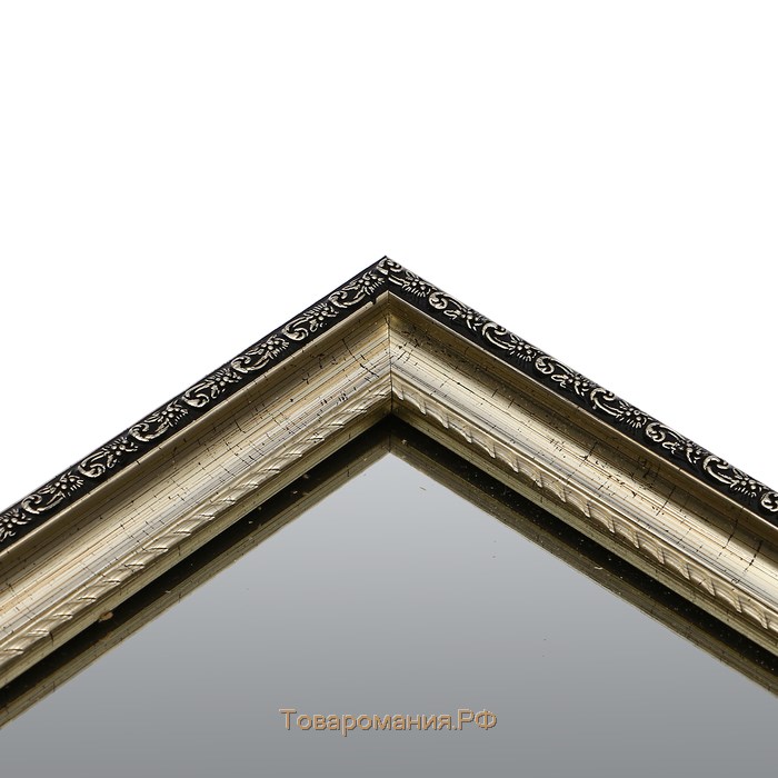 Зеркало настенное «Арабеска», серебро, 40×50 см, рама пластик, 30 мм