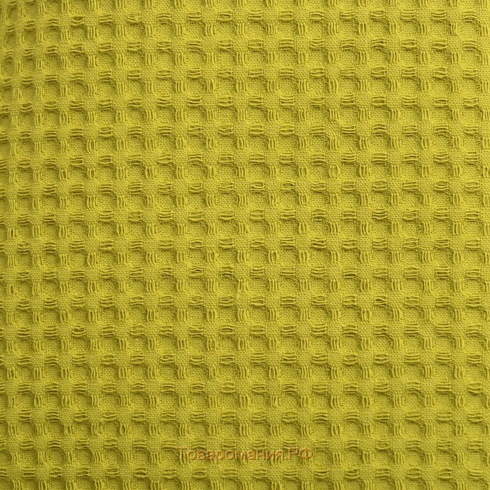Полотенце вафельное «» 70х140 см, цвет зелёный, плотность 240 г/м2