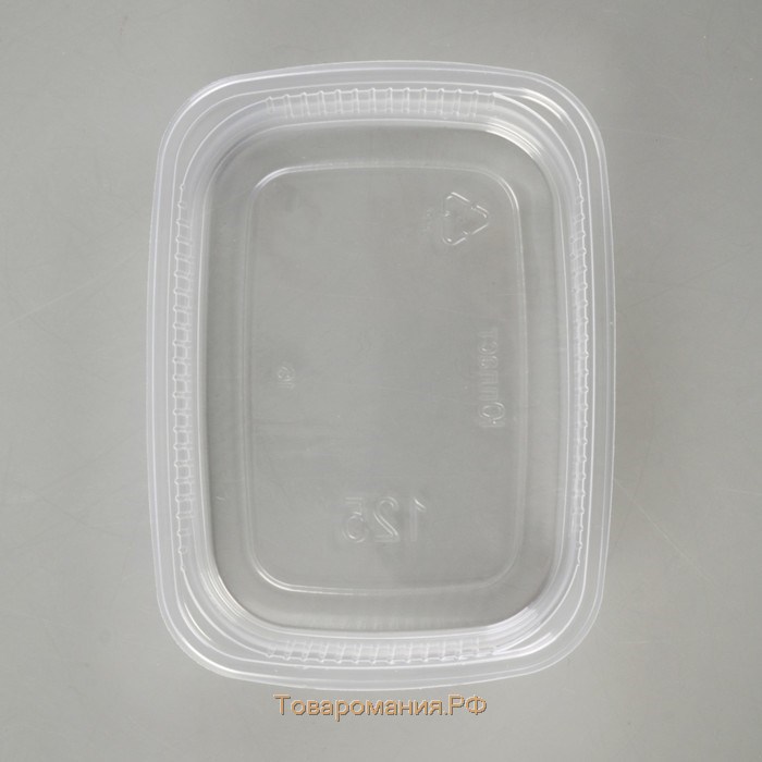 Контейнер одноразовый «Юпласт», 125 г, 10,8×8,2×2,2 см, прямоугольный, цвет прозрачный