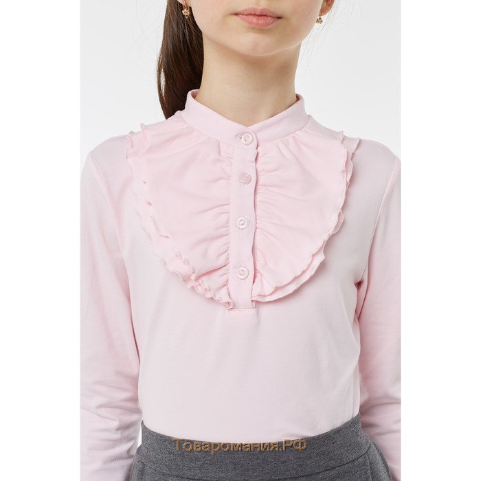 Блузка для девочки, рост 146 см, цвет розовый