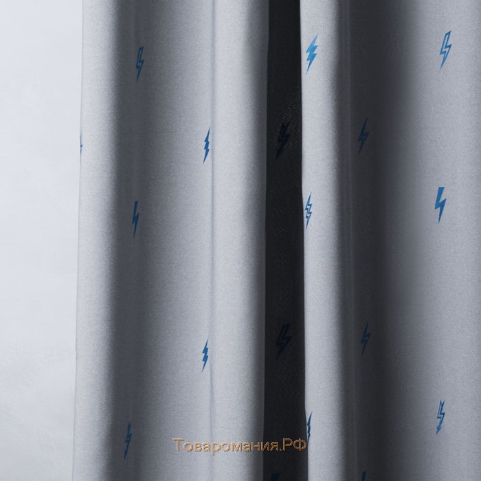 Комплект штор «Флэш», размер 145 х 280 см, серый