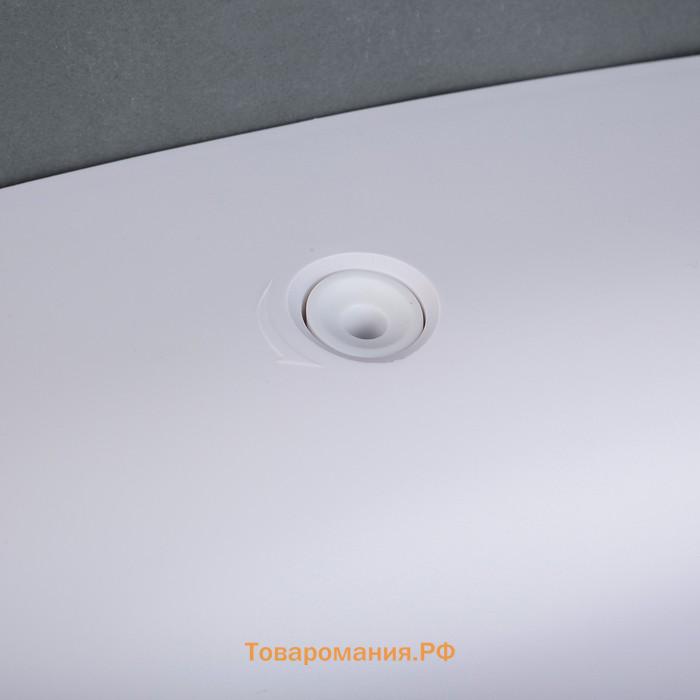 Диспенсер для бумажных полотенец в листах, пластик, 21.5×9×26.5 см, белый