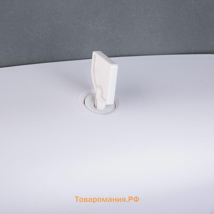 Диспенсер для бумажных полотенец в листах, пластик, 21.5×9×26.5 см, белый