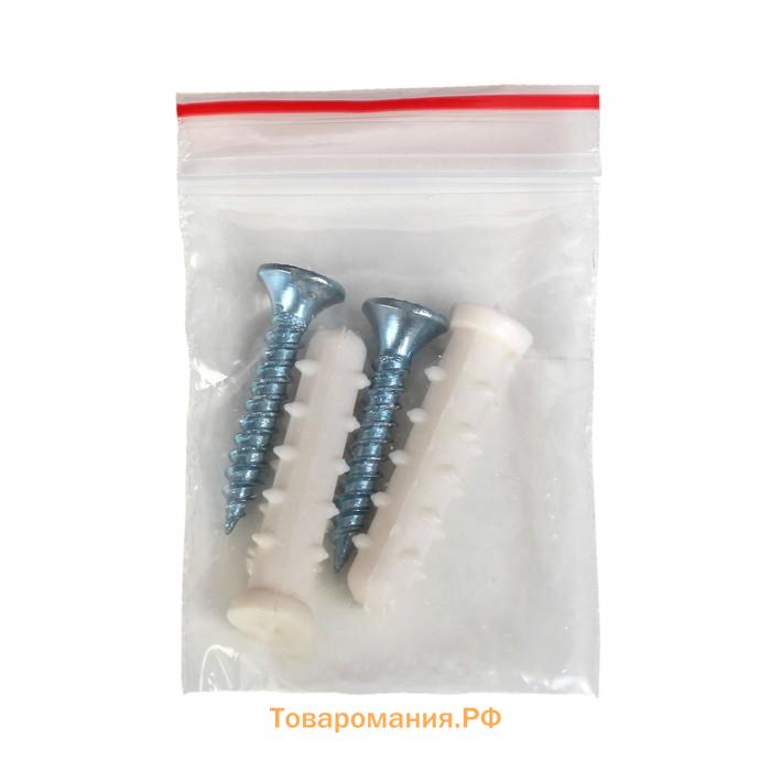Диспенсер для бумажных полотенец в листах, пластик, 21.5×9×26.5 см, белый