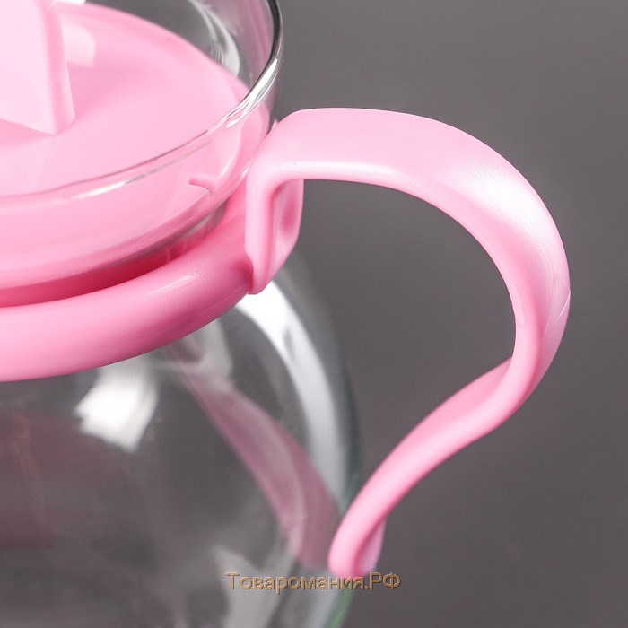 Чайник стеклянный заварочный «Теплота», 400 мл, цвет МИКС