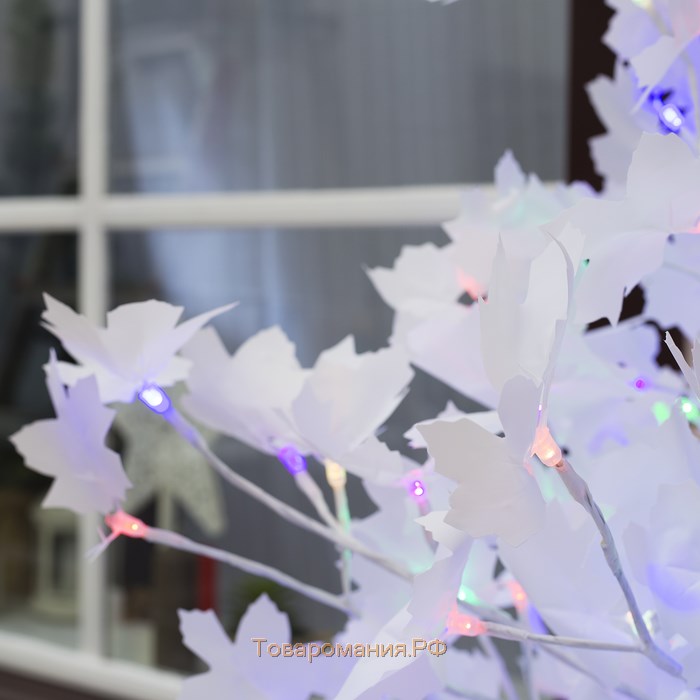 Светодиодное дерево «Клён белый» 1.8 м, 350 LED, мигание, 220 В, свечение мульти (RGB)