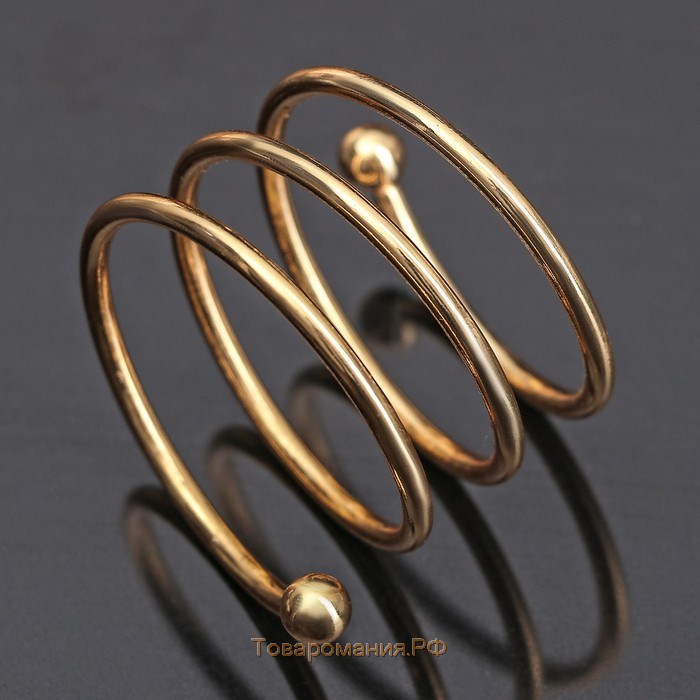 Кольцо для салфеток «Спираль», 4,5×4 см, цвет золотой