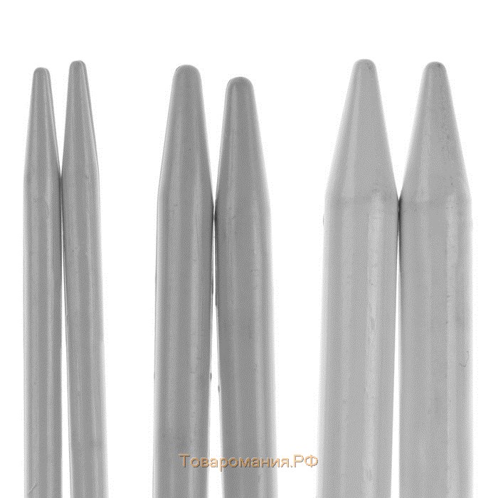Спицы для вязания, d = 4/6/8 мм, 27,5 см, 3 пары