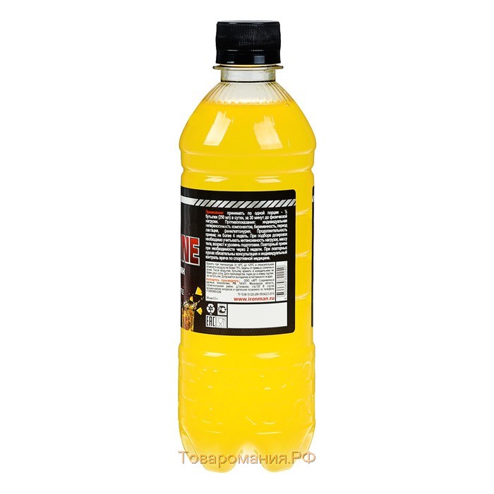 Напиток "Ironman" L-Карнитин ананас, спортивное питание, 0,5 л