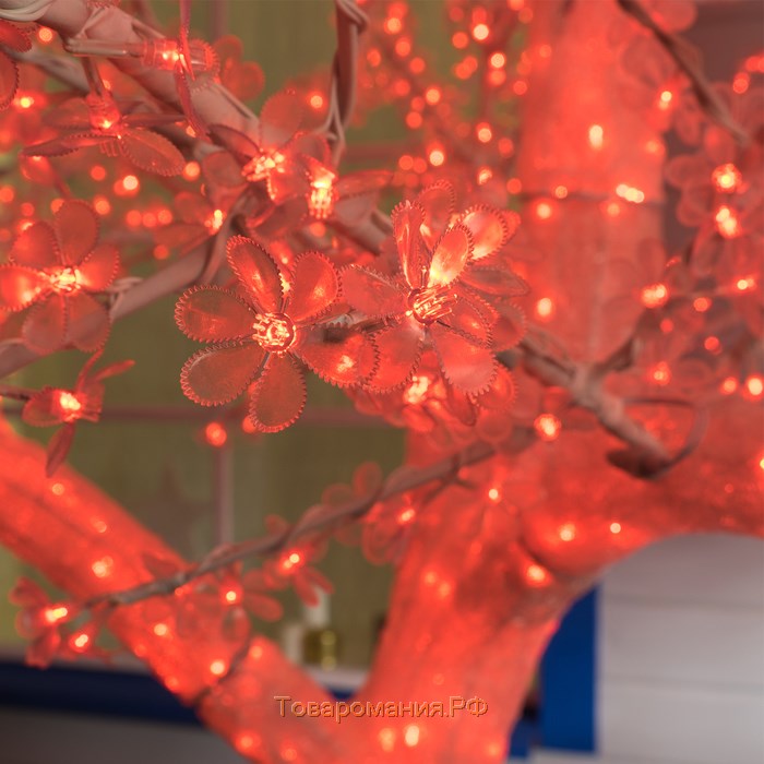 Светодиодное дерево «Акриловое» 3 м, 2304 LED, постоянное свечение, 220 В, свечение мульти (RGB)