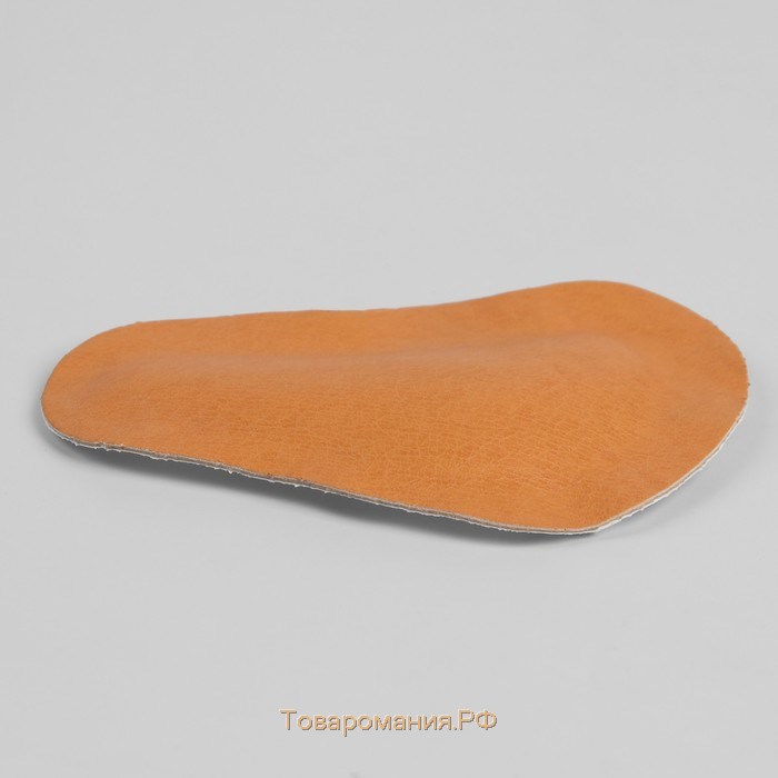 Супинатор для обуви, Т-образный для переднего отдела стопы, на клеевой основе, натуральная кожа, латекс, 10 × 7,5 см, пара, цвет бежевый