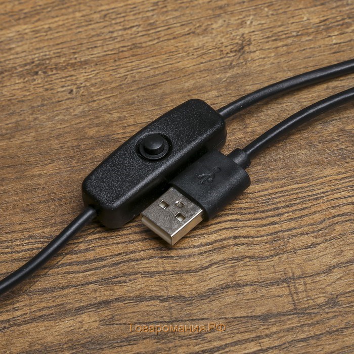 Светильник настольный на прищепке "Офисный черный" 24LED USB 11х7,5х60,5 см