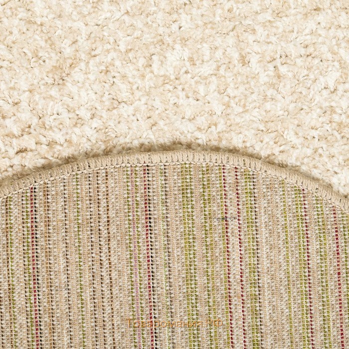 Ковёр Фризе «Шегги», цвет меланж, овал 80х150 см