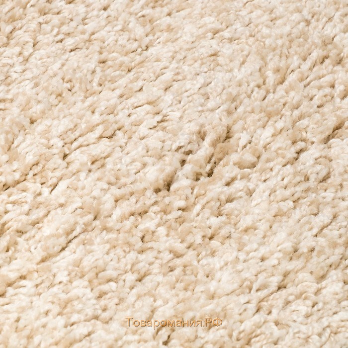 Ковёр Фризе «Шегги», цвет меланж, овал 100х200 см