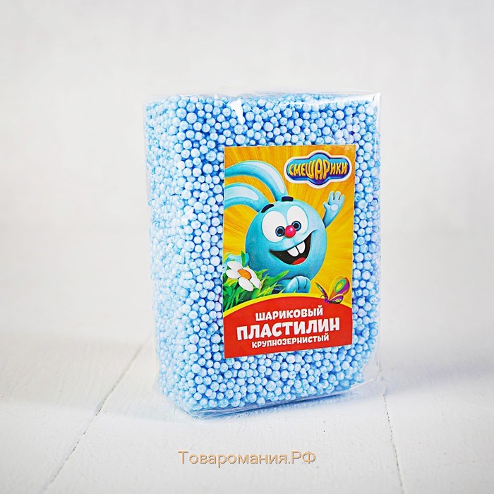 Шариковый пластилин крупнозернистый СМЕШАРИКИ 15 гр, цвета МИКС