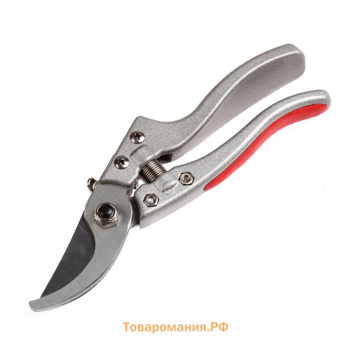 Секатор плоскостной, 8.6" (22 см), с металлическими ручками, Greengo