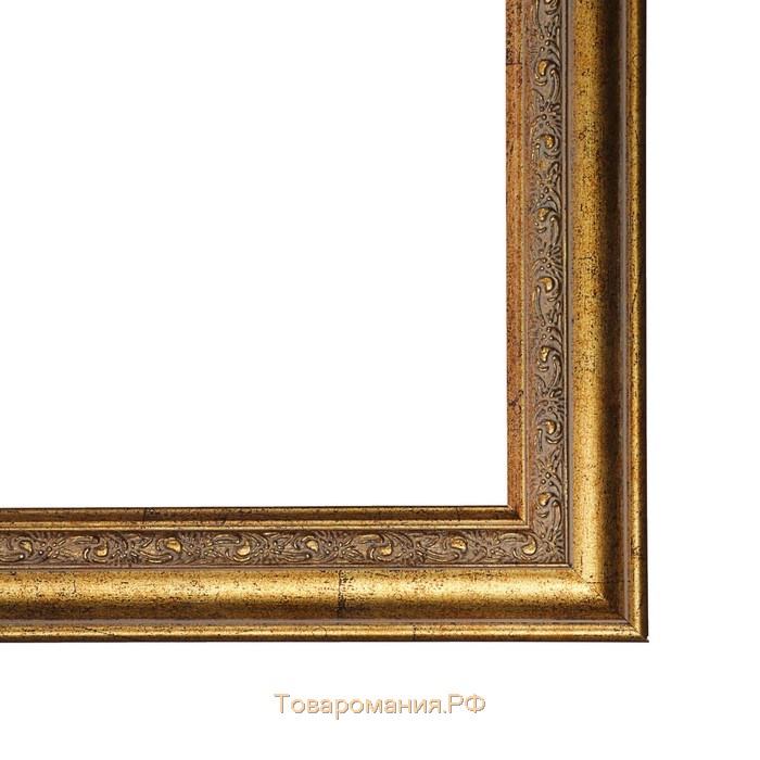 Рама для картин (зеркал) 40 х 50 х 3.2 см, пластиковая, Daria, старое золото