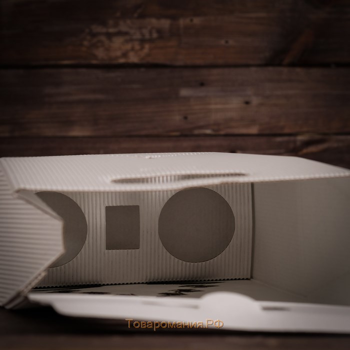 Подарочная коробка "Сумка с ёлкой" бел./бел., 24 х 13,5 х 40 см