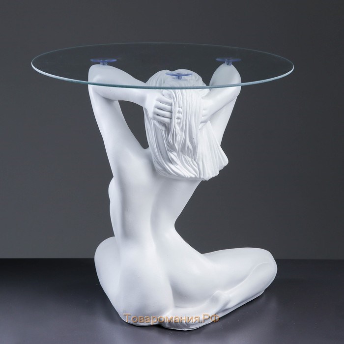 Подставка - стол светящийся "Девушка сидя" 50х39х52см