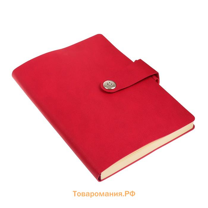 Ежедневник недатированный А5, 136 листов Primavera, обложка искусственная кожа, красный