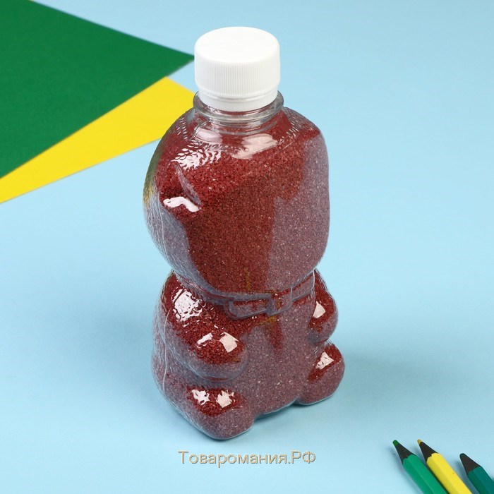 Песок цветной в бутылках "Кирпич" 500 гр