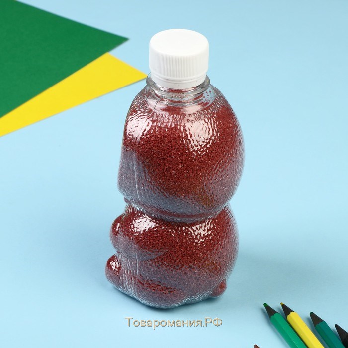 Песок цветной в бутылках "Кирпич" 500 гр