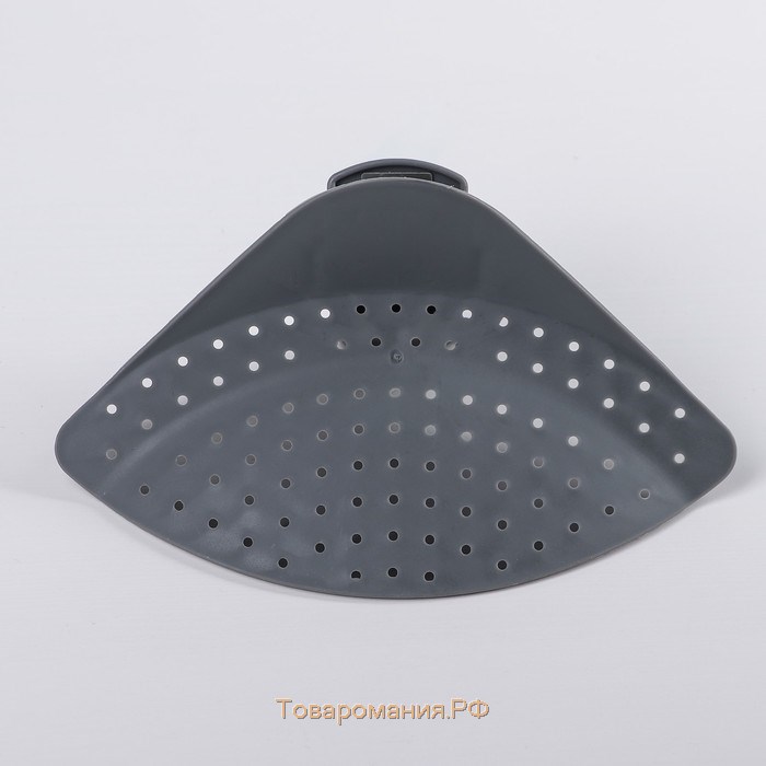 Дуршлаг-слив кухонный на прищепке, 12×18,5 см, цвет МИКС