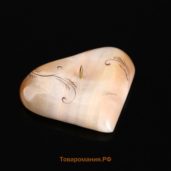 Подсвечник «Сердце», 2×6 см, селенит