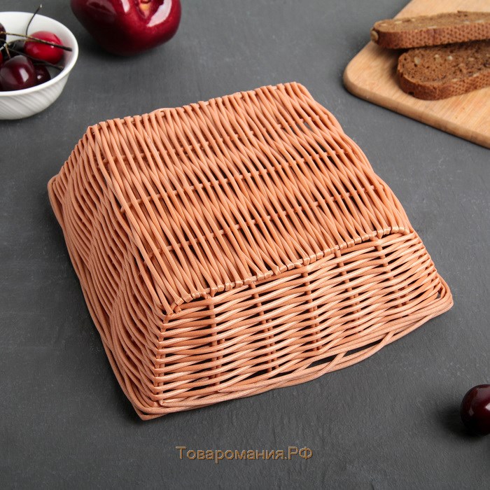 Корзинка для фруктов и хлеба «Капучино», 20×20×7 см