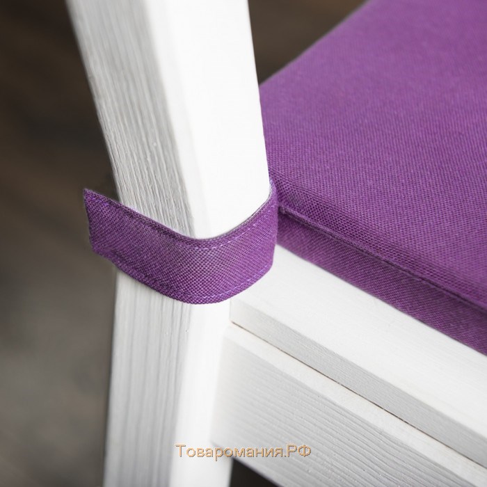 Комплект подушек для стула «Билли», размер 37 х 42 х 3 см - 2 шт, фиолетовый