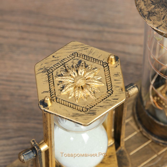 Песочные часы "Достопримечательности Франции", сувенирные, с подсветкой, 15.5 х 6.5 х 16 см, микс 41