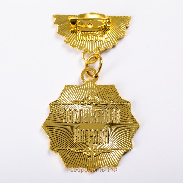 Наградной набор орден и значок «Лучший папа», звезда 11 х 10 см