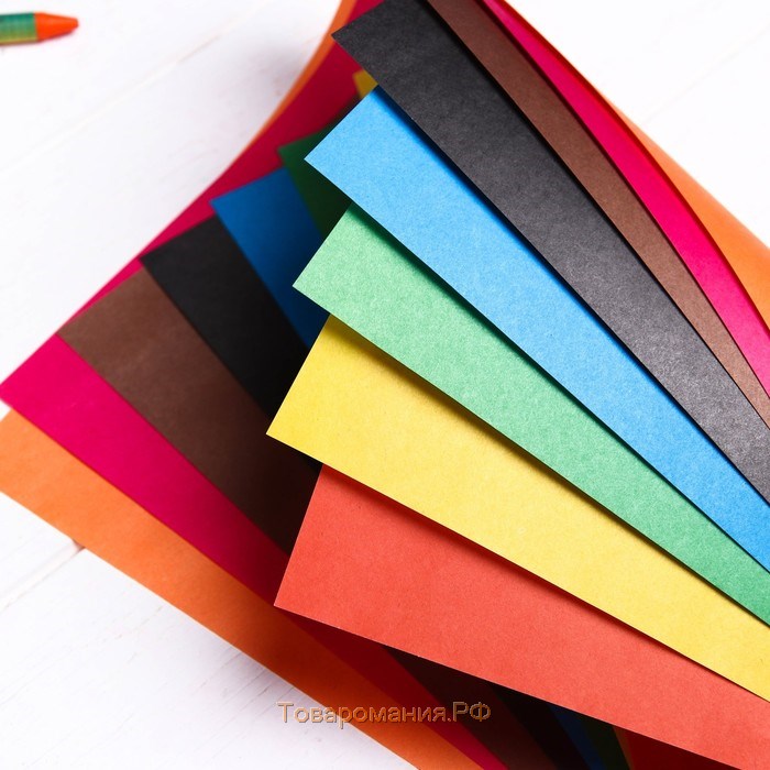 Набор "Смешарики" А4: 8л цветного одностороннего картона + 8л цветной двусторонней бумаги