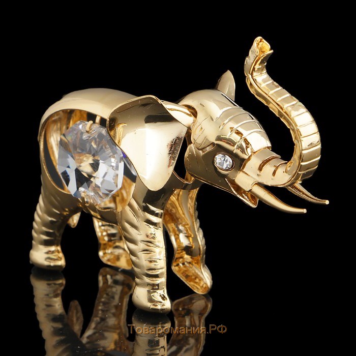 Сувенир «Слонёнок», 6×2,7×5 см, с кристаллами