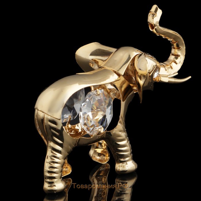 Сувенир «Слонёнок», 6×2,7×5 см, с кристаллами