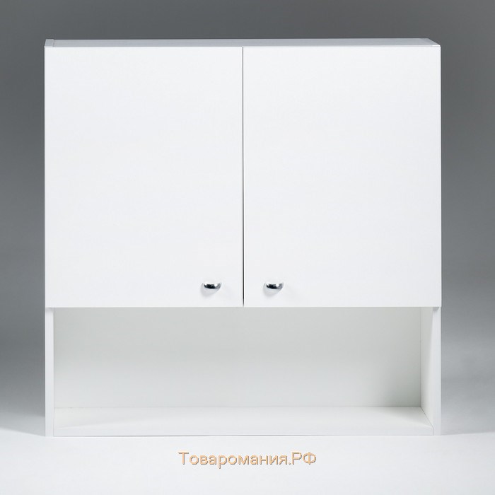 Шкаф для ванной комнаты "Вега 8004" белый, 80 х 24 х 80 см