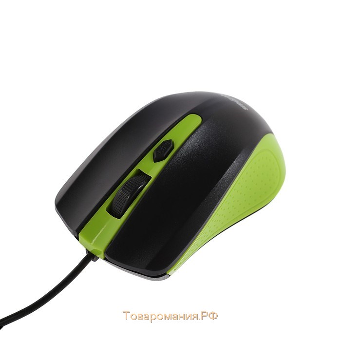 Мышь Smartbuy ONE 352, проводная, оптическая, 1600 dpi, USB, зелёно-чёрная