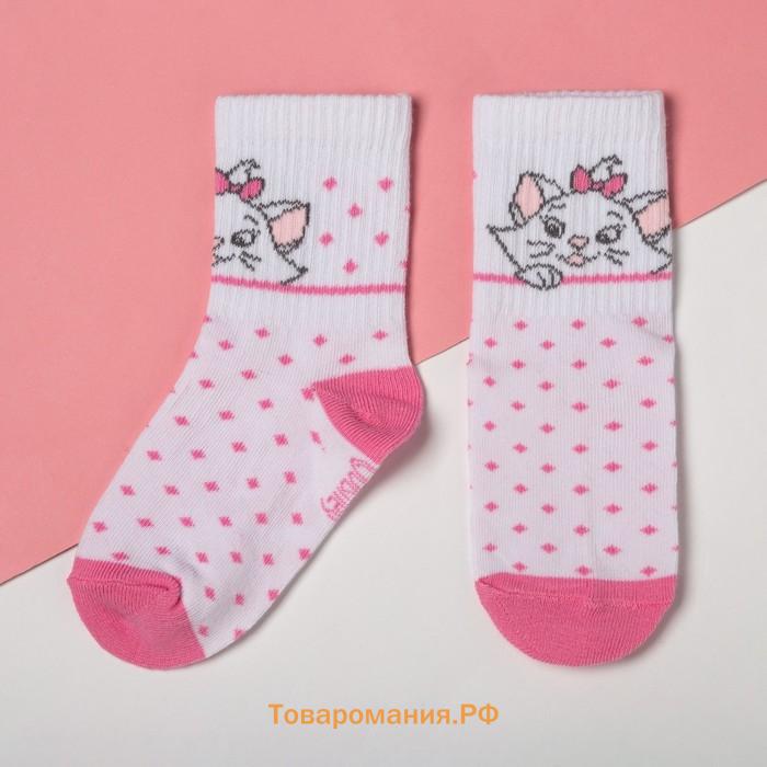 Набор носков "Marie", Коты аристократы 2 пары, цвет белый/серый, 14-16 см