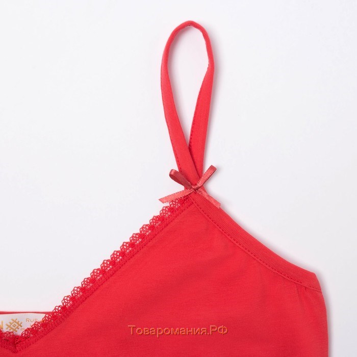 Комплект женский (майка, шорты) KAFTAN "Xmas", размер 46, цвет красный