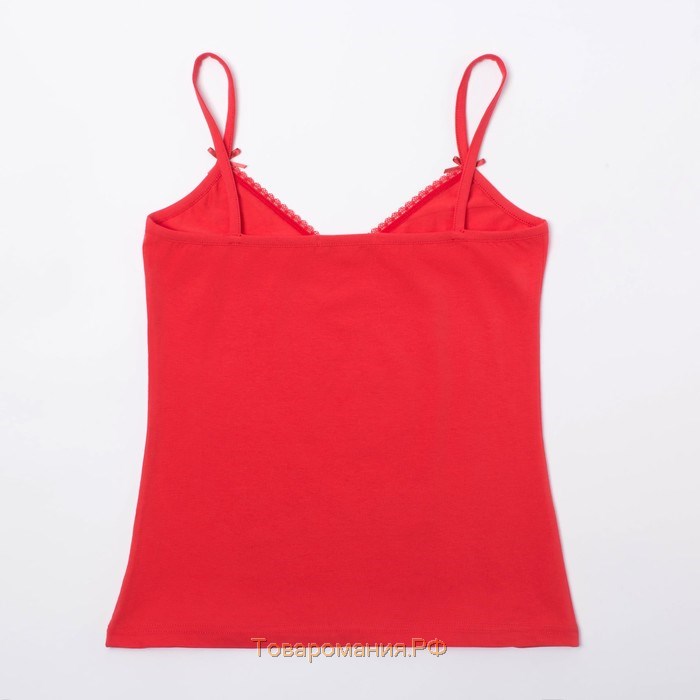 Комплект женский (майка, шорты) KAFTAN "Xmas", размер 46, цвет красный