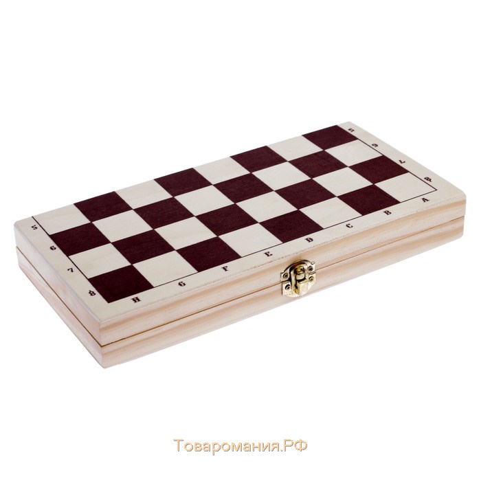 Шахматы "Леви" + набор шашек в подарок, шашки d-2.6 см, король h-7.5 см, пешка h-3.5 см