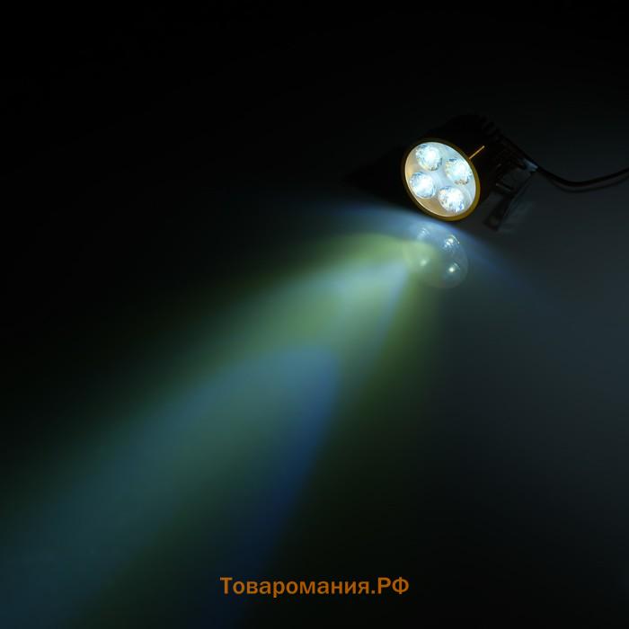 Фарасветодиоднаядлямототехники, 4LED,IP67, 4Вт,направленныйсвет