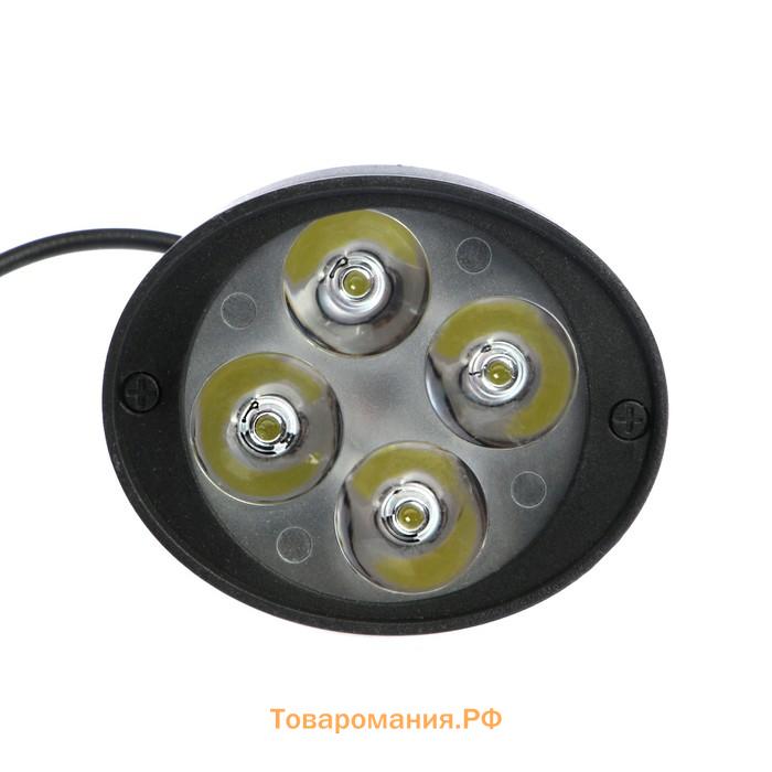 Фарасветодиоднаядлямототехники, 4LED,IP67, 12Вт,направленныйсвет