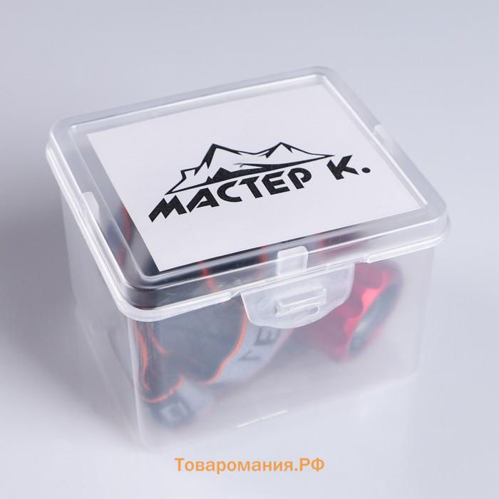 Фонарь налобный аккумуляторный, серия: "Мастер К", 3 режима, 6 х 8.5 см, от USB